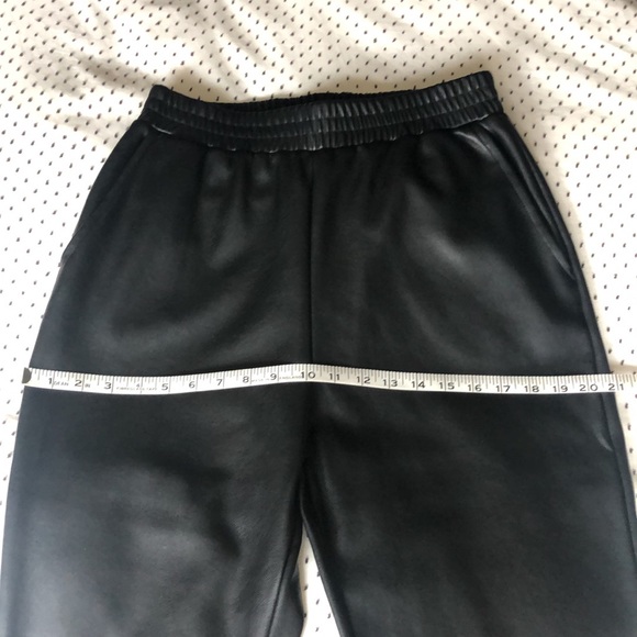 Aqua by Bloomingdales faux leather joggers - Picture 8 of 10